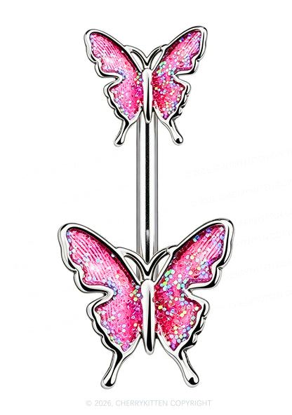1pc Butterfly Titanium Y2K Navel Piercing Cherrykitten