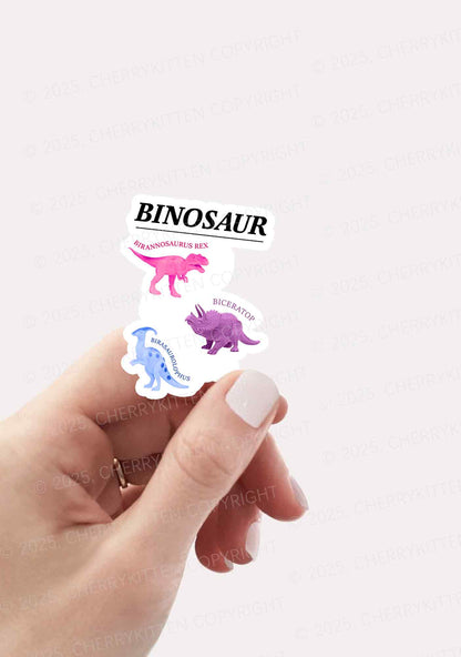 Binosaur Pride 1Pc Y2K Sticker Cherrykitten