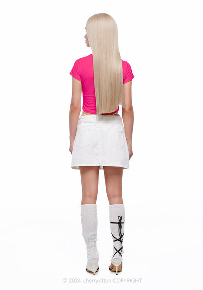 Christmas Santa Baby Y2K Baby Tee Cherrykitten