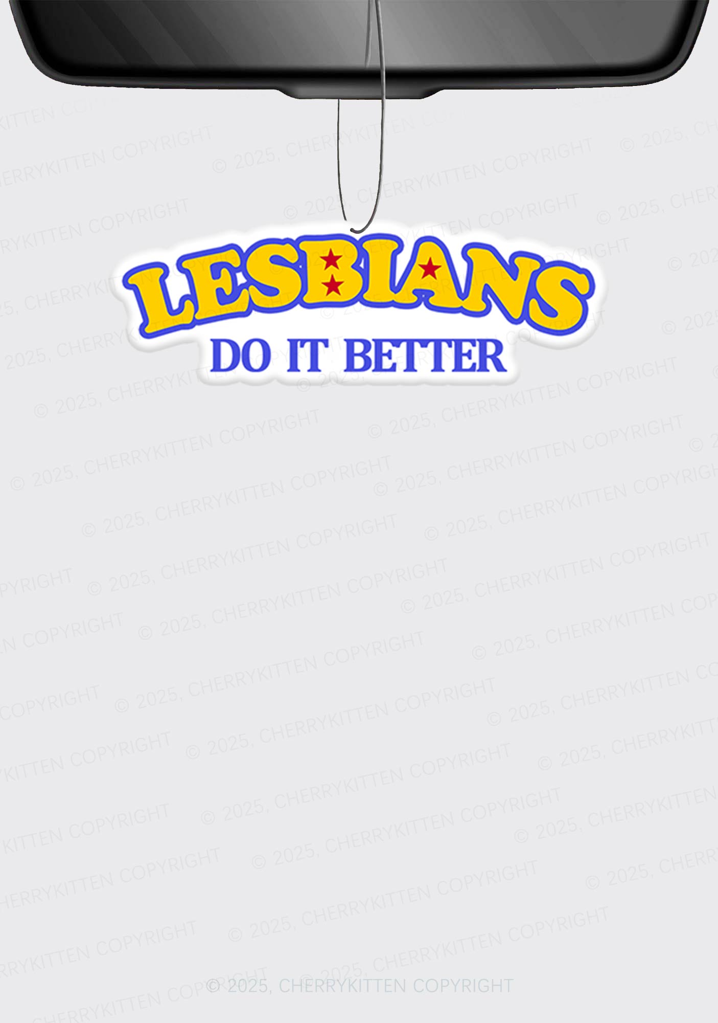 Lesbians Do It Better Pride 1Pc Y2K Car Air Freshener Cherrykitten