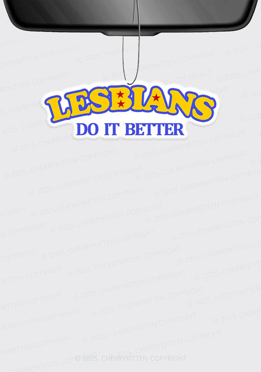 Lesbians Do It Better Pride 1Pc Y2K Car Air Freshener Cherrykitten