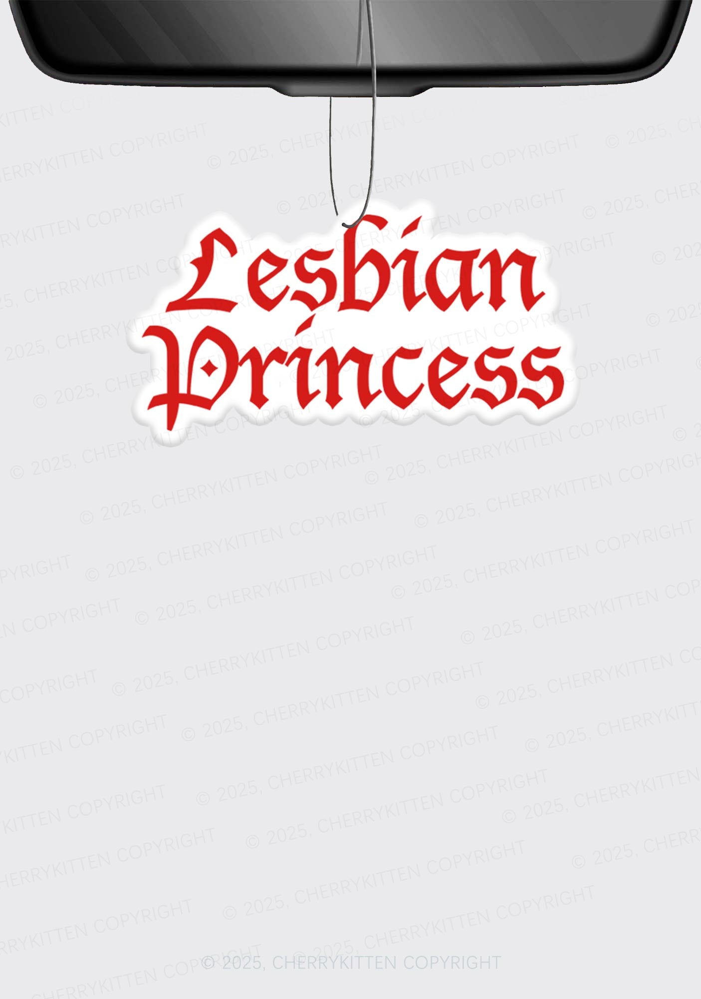 Lesbian Princess Pride 1Pc Y2K Car Air Freshener Cherrykitten