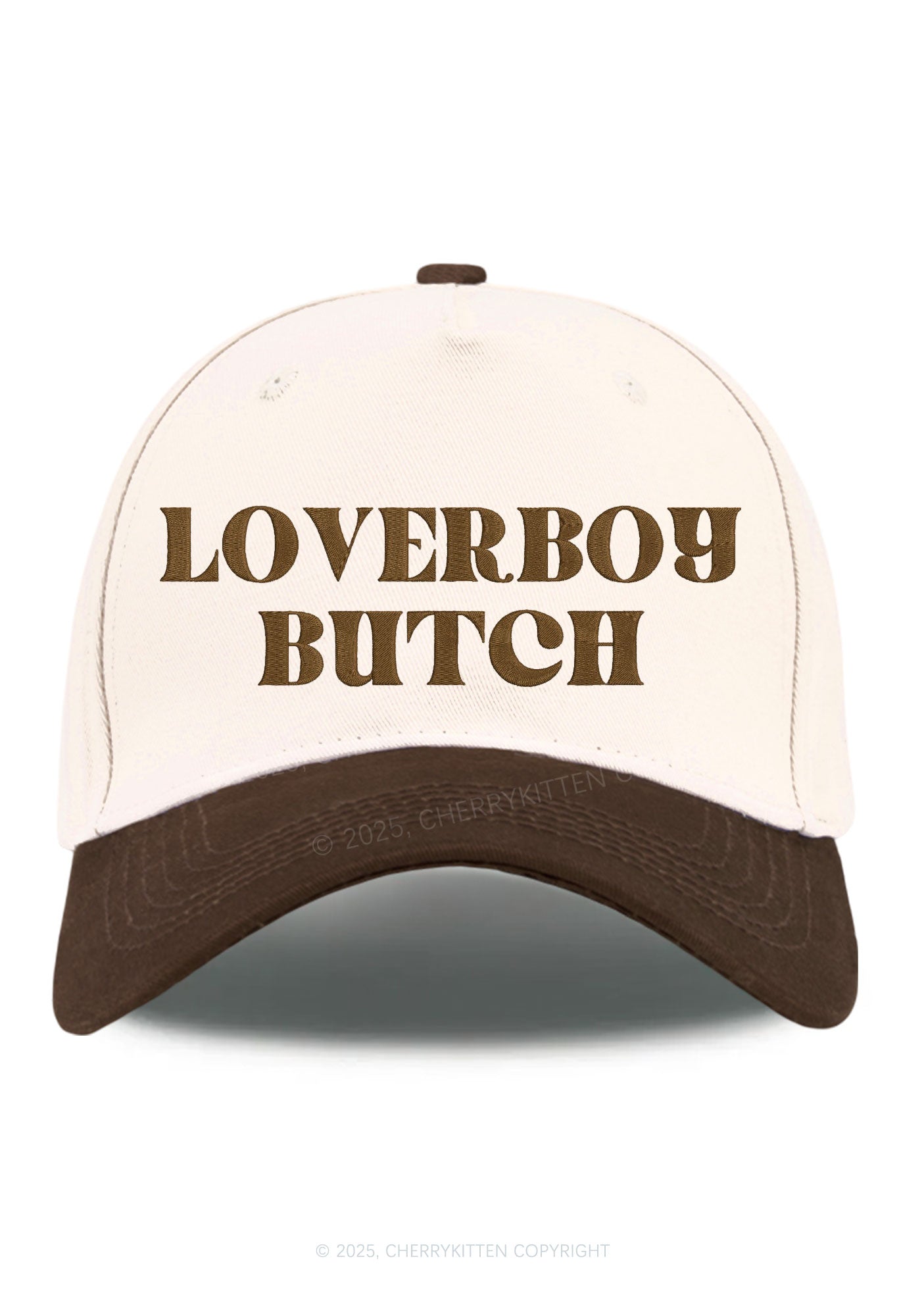 Embroidered Loverboy Butch Pride Y2K Color Block Baseball Cap Cherrykitten
