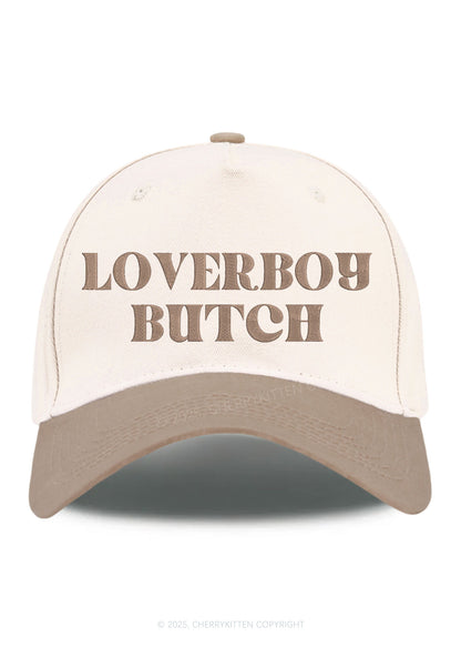 Embroidered Loverboy Butch Pride Y2K Color Block Baseball Cap Cherrykitten
