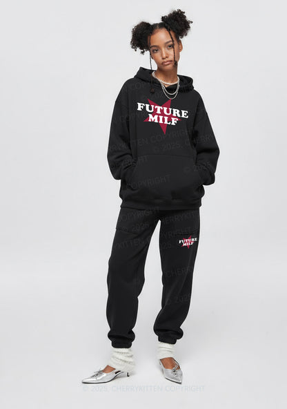 Future Mxxf Y2K Fleece Hoodie Set Cherrykitten