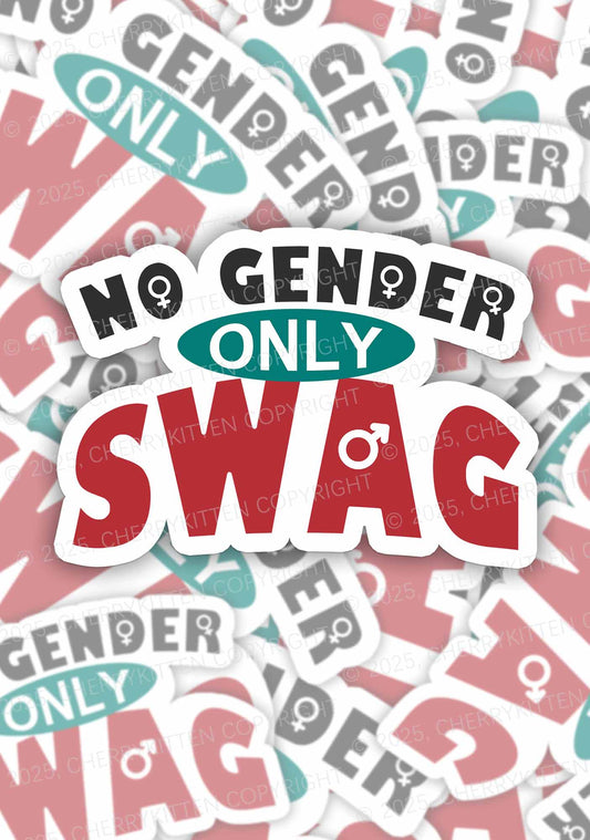 No Gender Only Swag Pride 1Pc Y2K Sticker Cherrykitten
