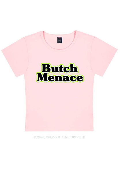 Butch Menace Pride Y2K Baby Tee Cherrykitten