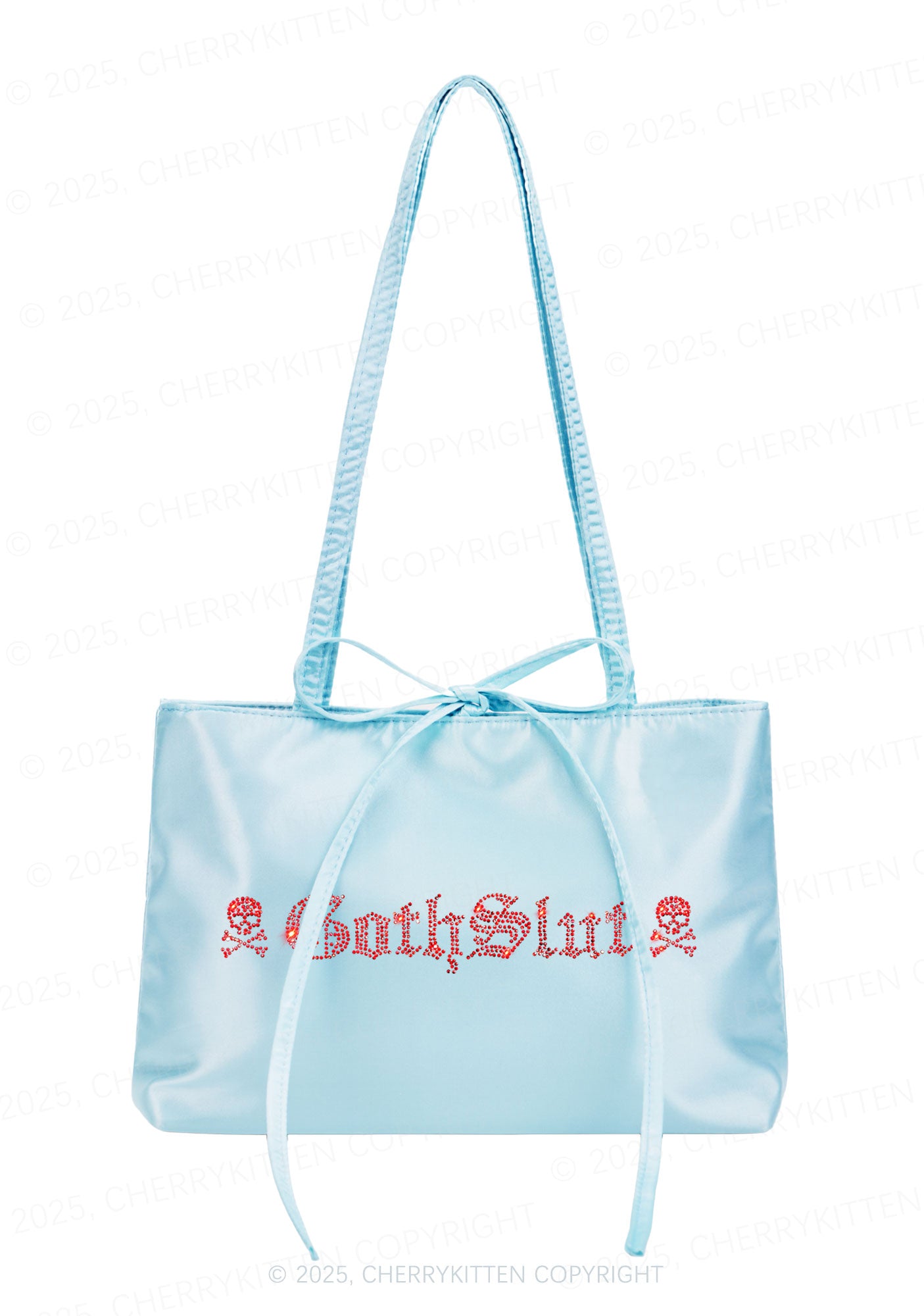 Rhinestone Gothslxt Y2K Satin Bags Cherrykitten