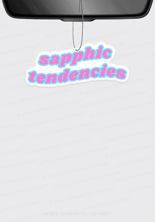 Sapphic Tendencies Pride 1Pc Y2K Car Air Freshener Cherrykitten