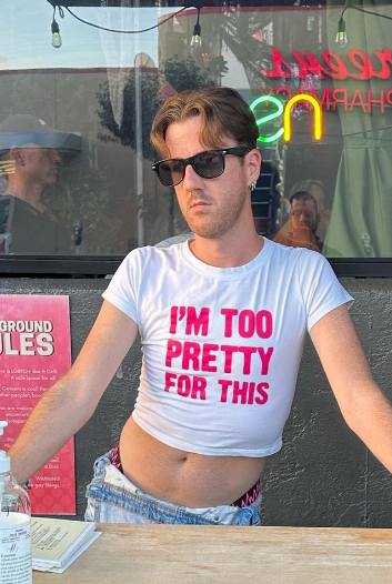 I'm Too Pretty For This Y2K Baby Tee