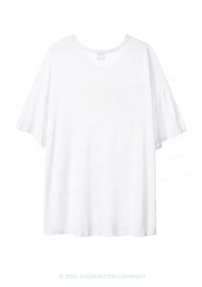 Green Brat Y2K Sheer Boyfriend Tee Cherrykitten