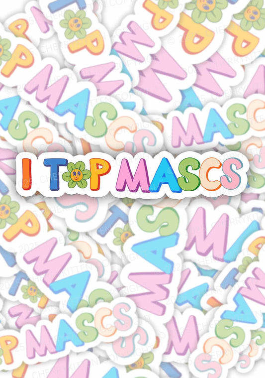 I Top Mascs Pride 1Pc Y2K Sticker Cherrykitten