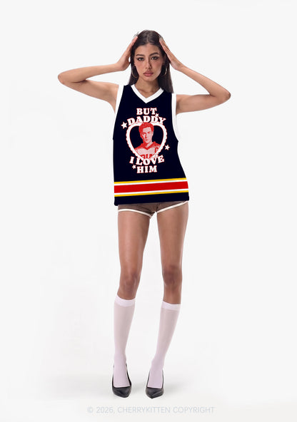 But Daddy I Love Him GG Y2K Sport Jersey Tank Cherrykitten