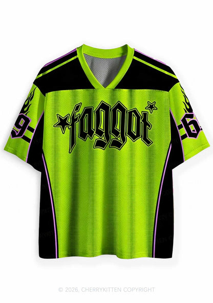 Faggot Stars Pride Y2K Sport Jersey Shirts Cherrykitten