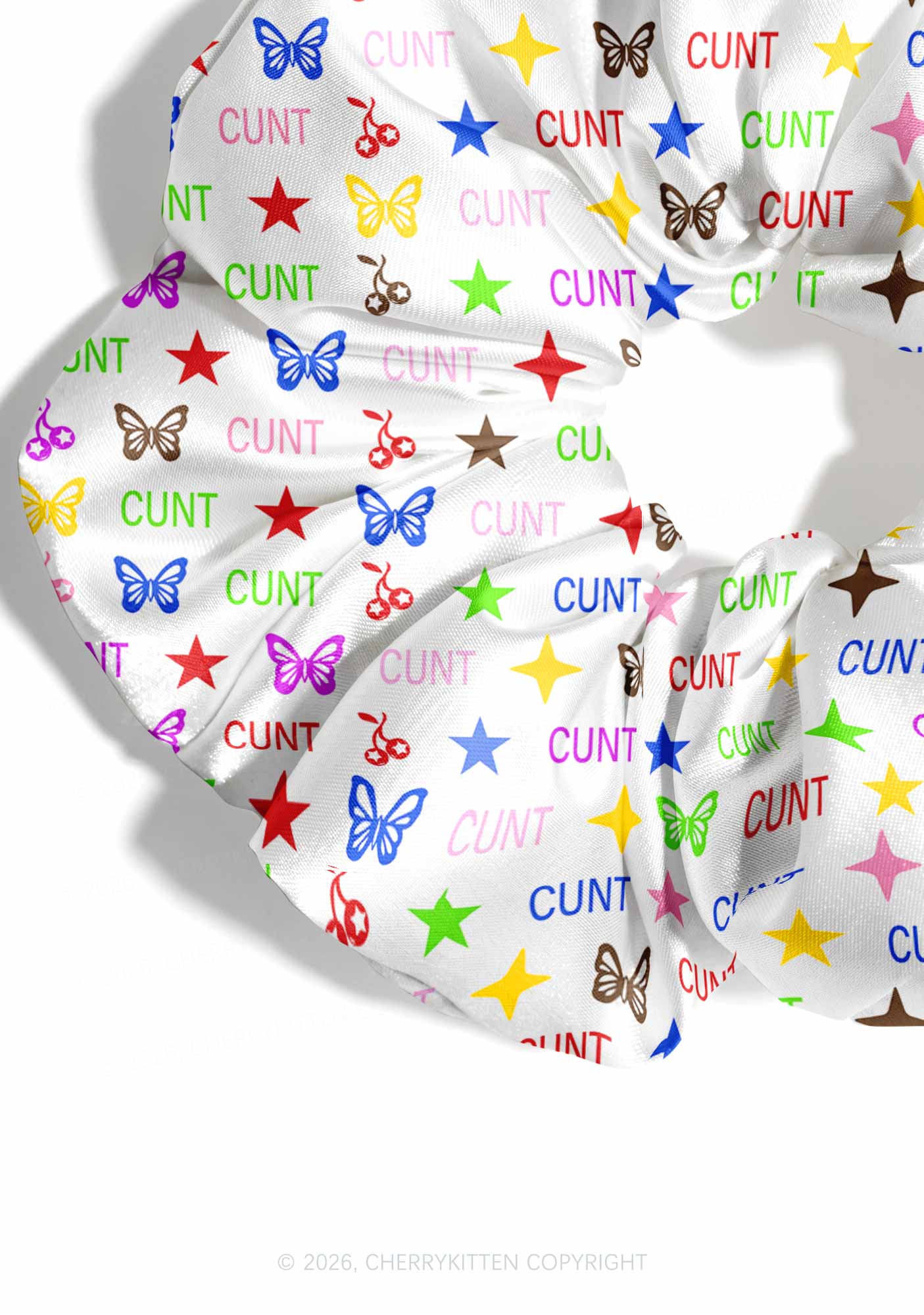 Colorful Cxxt Y2K Hair Scrunchie Cherrykitten