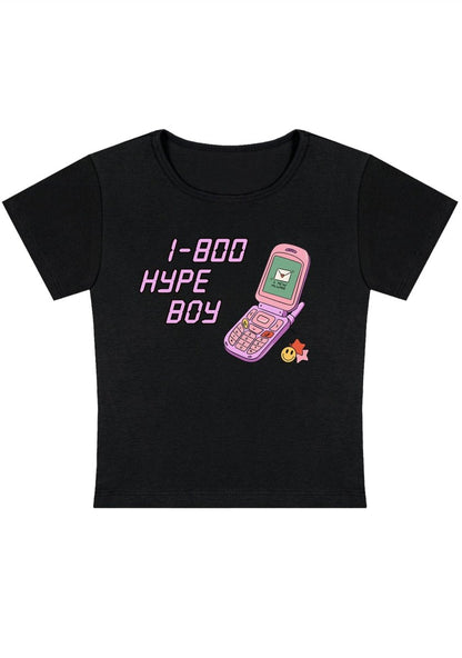 1-800 Hype Boy Y2k Baby Tee - cherrykitten1-800 Hype Boy Y2k Baby Tee