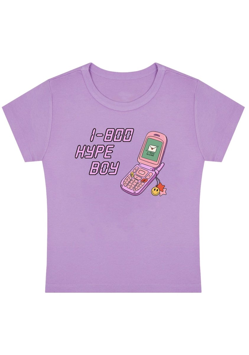 1-800 Hype Boy Y2k Baby Tee - cherrykitten1-800 Hype Boy Y2k Baby Tee