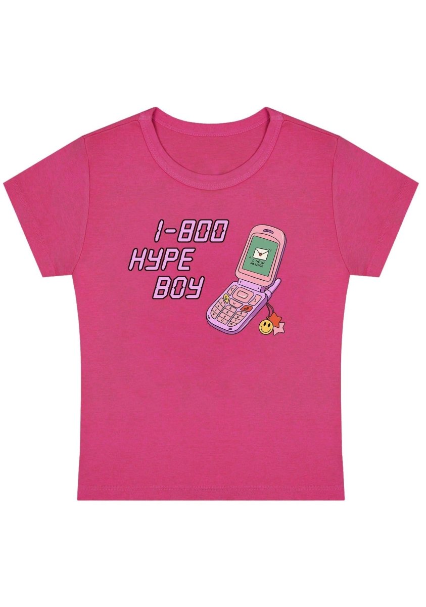 1-800 Hype Boy Y2k Baby Tee - cherrykitten1-800 Hype Boy Y2k Baby Tee