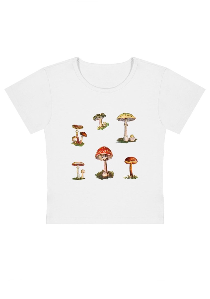 Amanita Muscaria Y2K Baby Tee - cherrykittenAmanita Muscaria Y2K Baby Tee