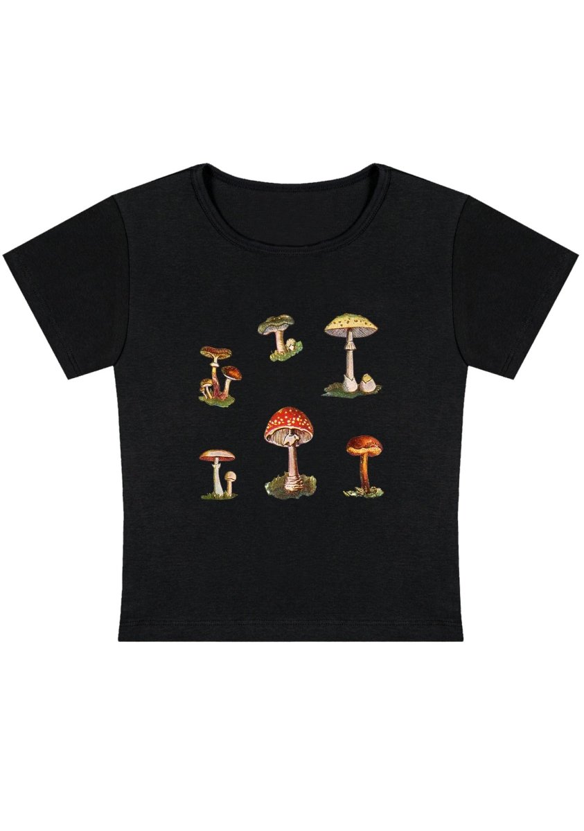 Amanita Muscaria Y2K Baby Tee - cherrykittenAmanita Muscaria Y2K Baby Tee