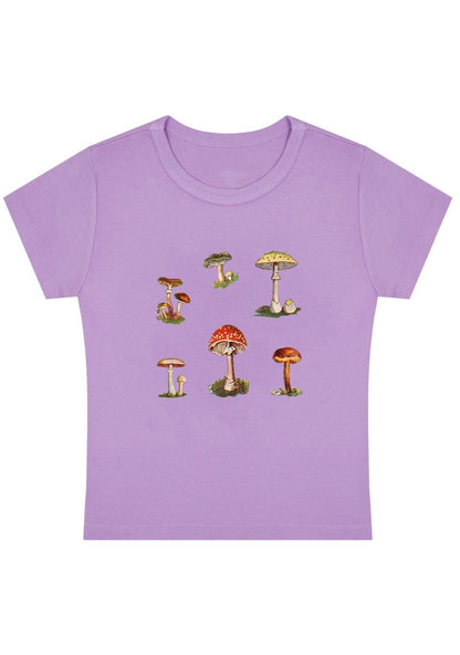 Amanita Muscaria Y2K Baby Tee - cherrykittenAmanita Muscaria Y2K Baby Tee