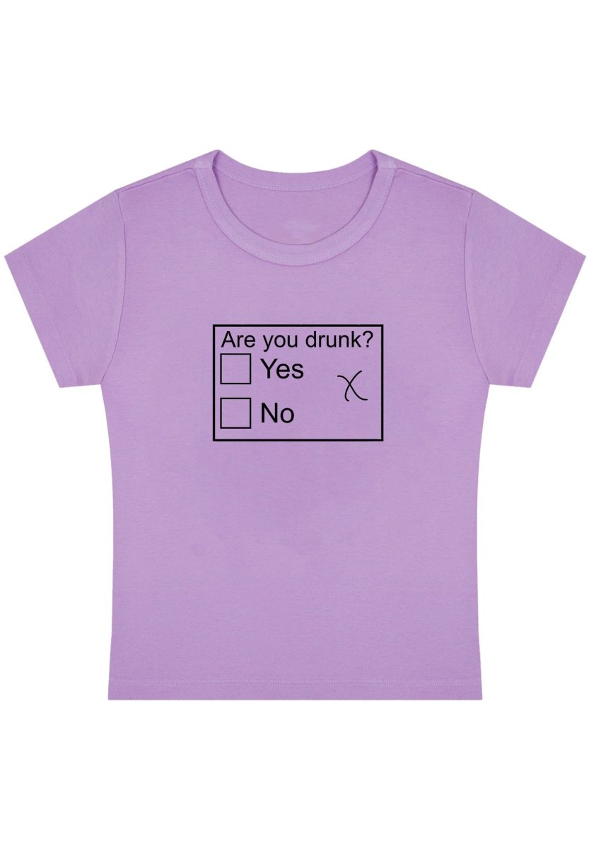 Are You Drunk Y2K Baby Tee - cherrykittenAre You Drunk Y2K Baby Tee