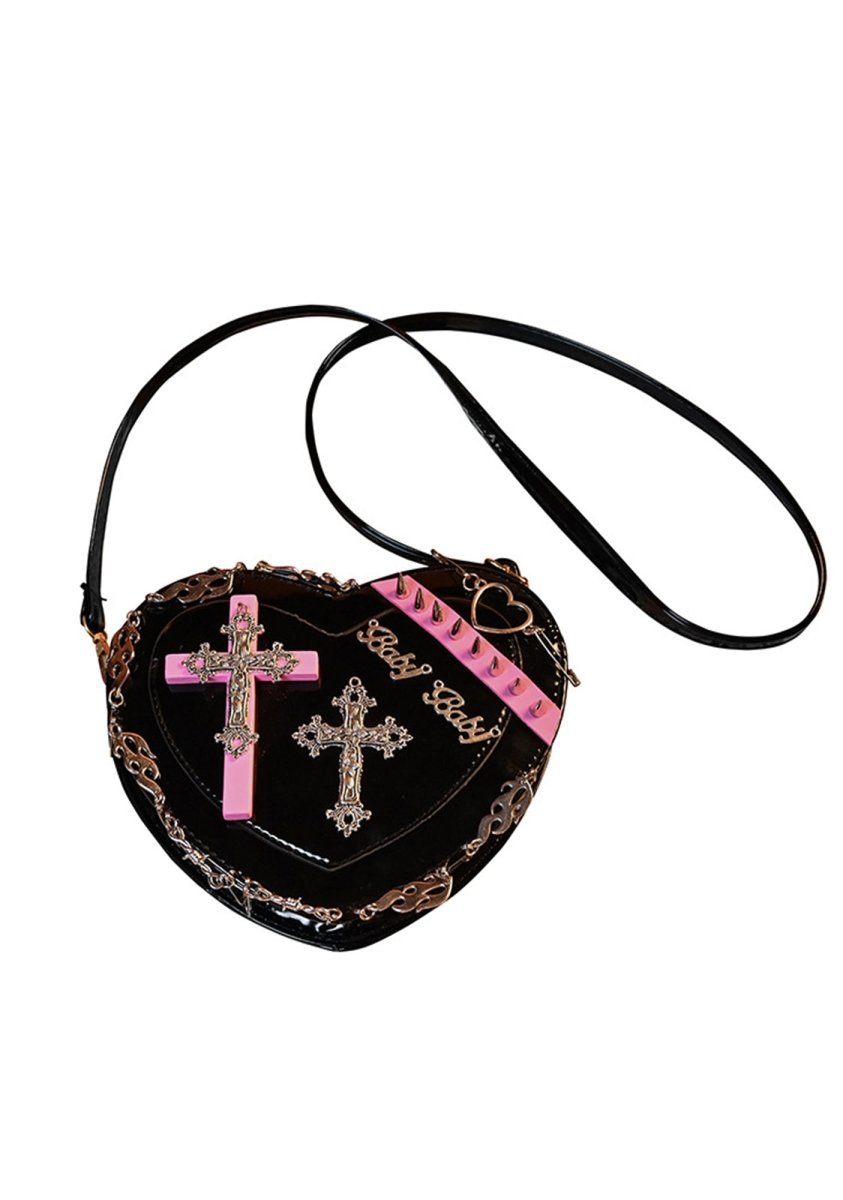 Baby Baby Gothic Cross Rivet Bag - cherrykittenBaby Baby Gothic Cross Rivet Bag