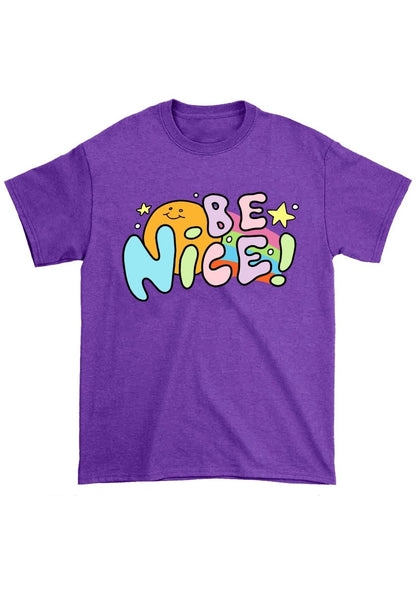 Be Nice Star And Sun Chunky Shirt - cherrykittenBe Nice Star And Sun Chunky Shirt