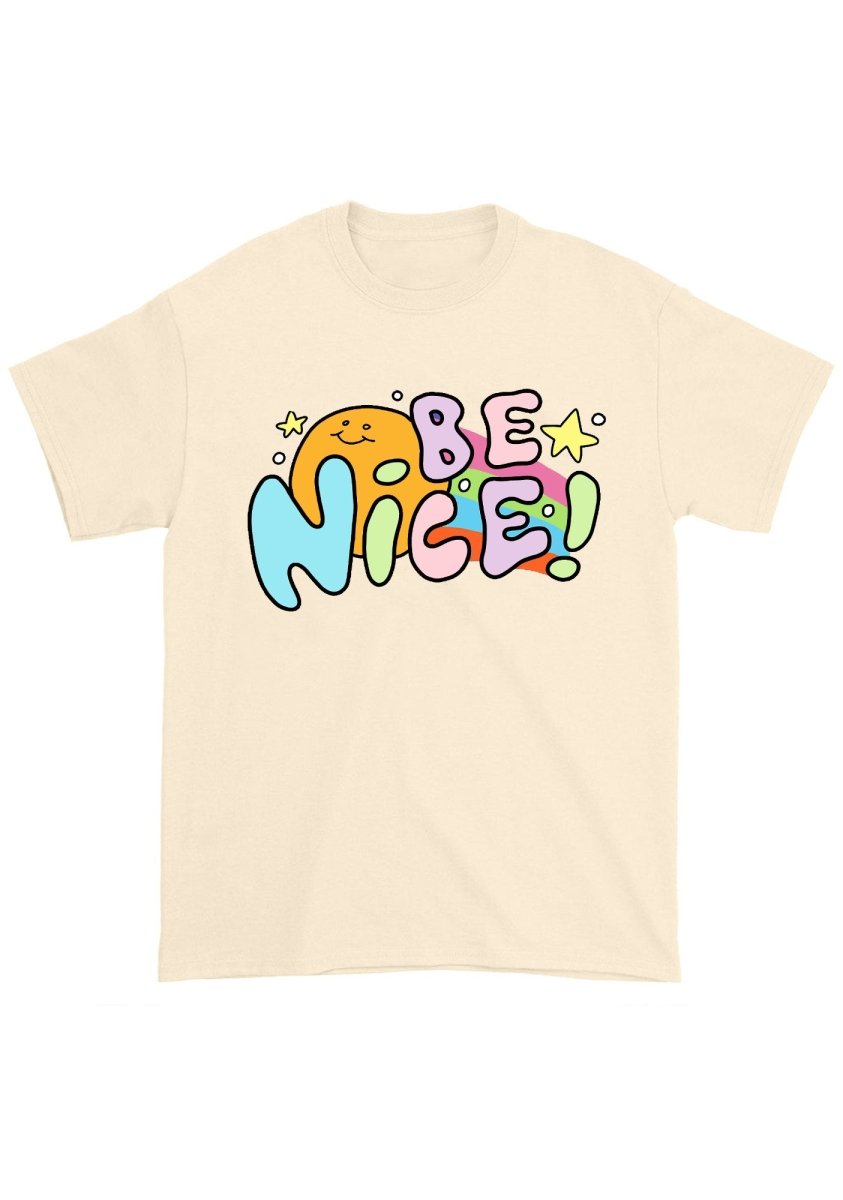 Be Nice Star And Sun Chunky Shirt - cherrykittenBe Nice Star And Sun Chunky Shirt