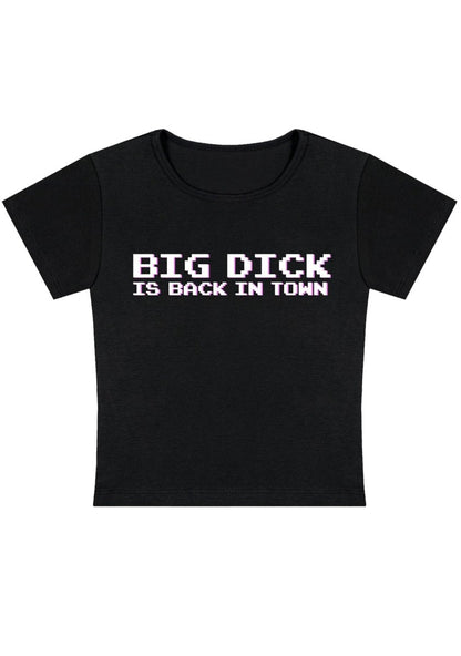 Big Is Back In Town Y2k Baby Tee - cherrykittenBig Is Back In Town Y2k Baby Tee