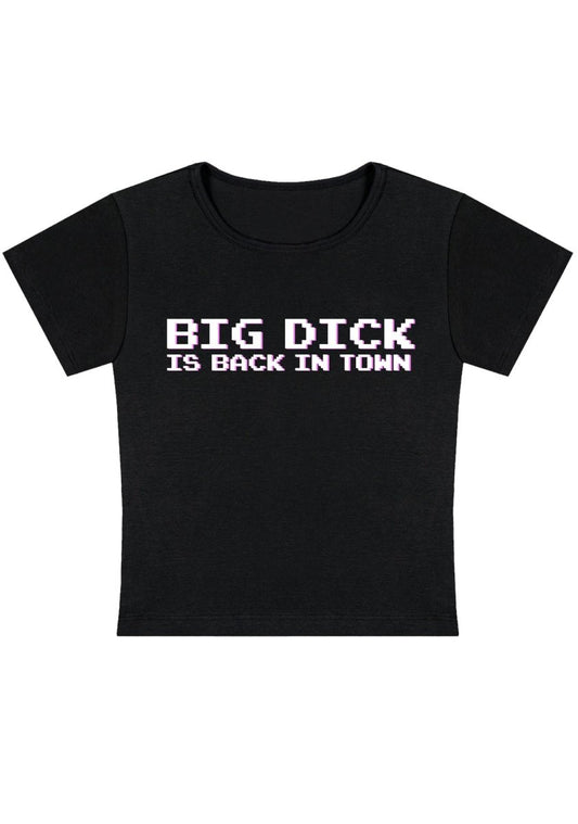 Big Is Back In Town Y2k Baby Tee - cherrykittenBig Is Back In Town Y2k Baby Tee