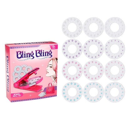 Bling Diamond Hair Gems Stamper Kit - cherrykittenBling Diamond Hair Gems Stamper Kit