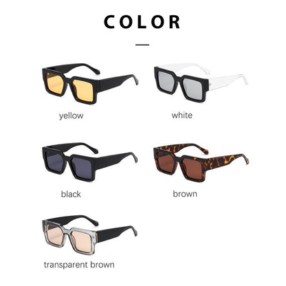 Broad Frame Retro Sunglasses - cherrykittenBroad Frame Retro Sunglasses