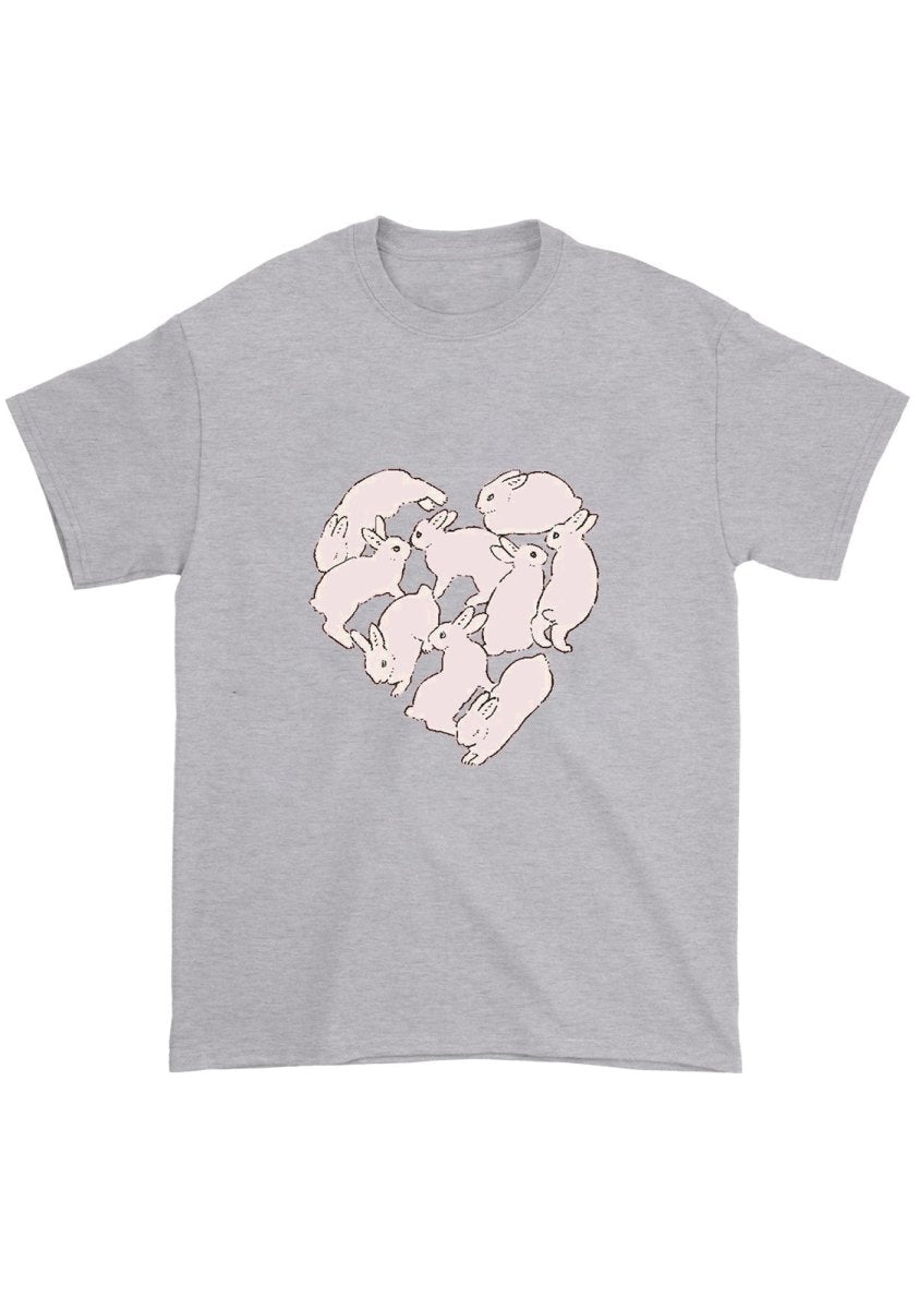 Bunny Heart Chunky Shirt - cherrykittenBunny Heart Chunky Shirt