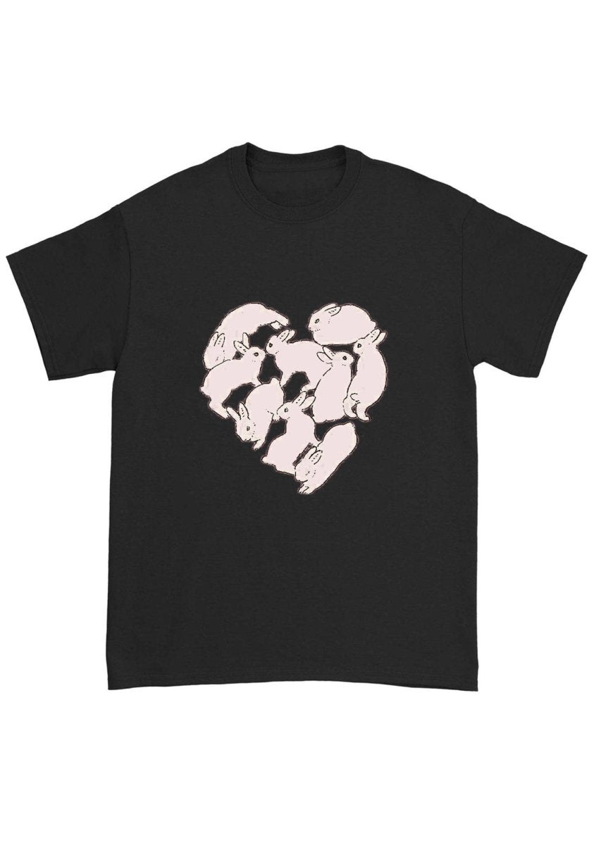 Bunny Heart Chunky Shirt - cherrykittenBunny Heart Chunky Shirt