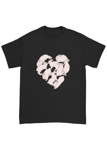 Bunny Heart Chunky Shirt - cherrykittenBunny Heart Chunky Shirt