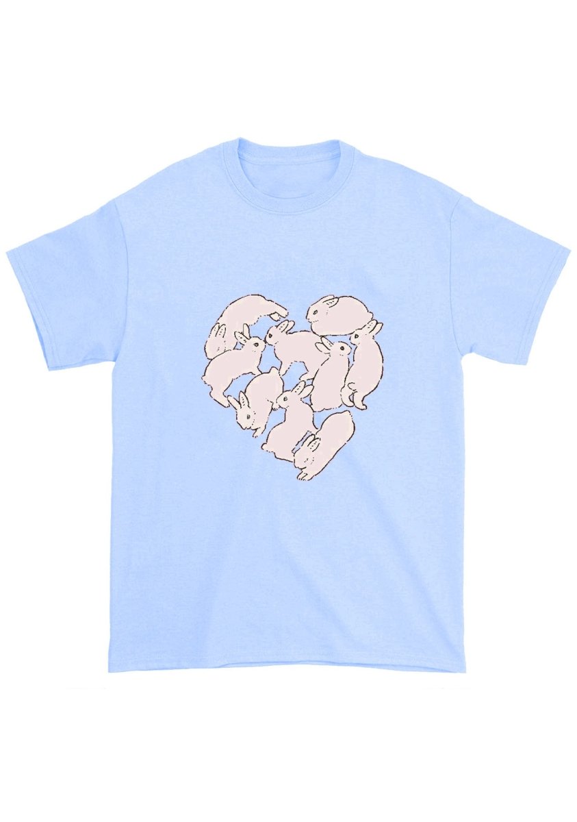 Bunny Heart Chunky Shirt - cherrykittenBunny Heart Chunky Shirt