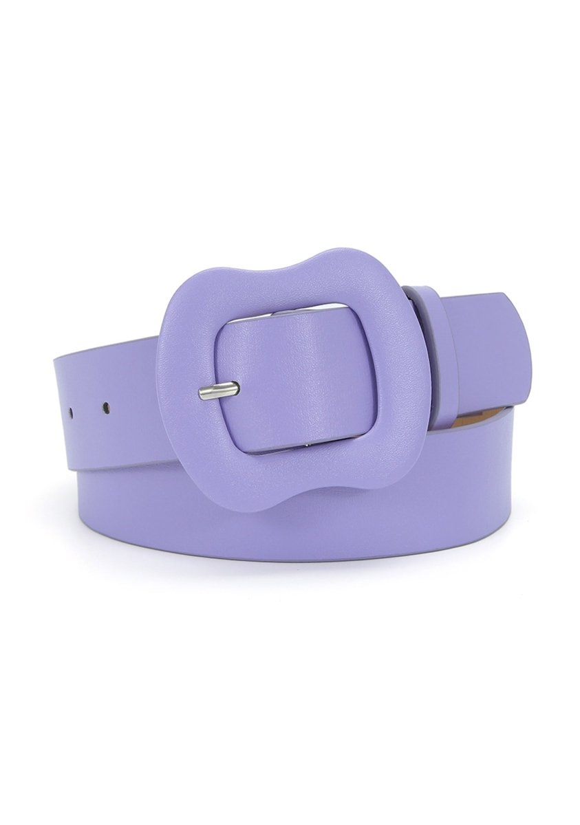 Candy Color Wide Buckle Belt - cherrykittenCandy Color Wide Buckle Belt