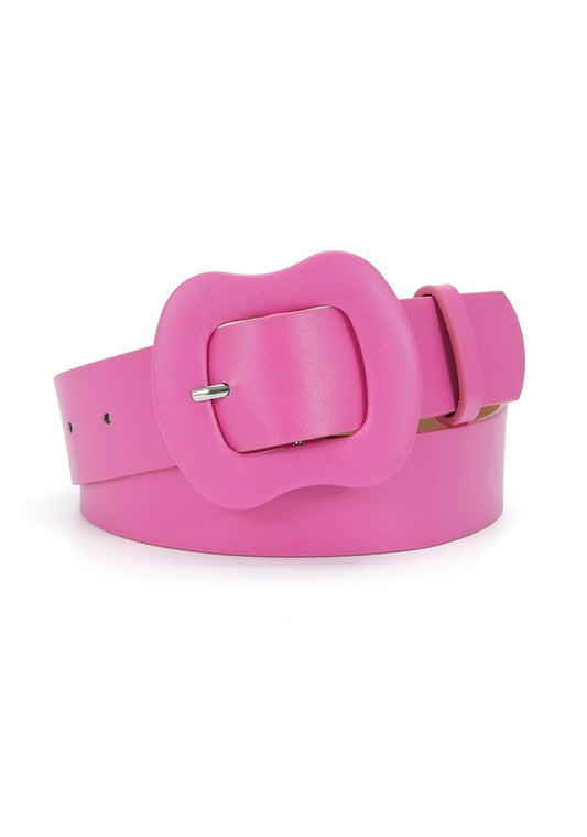 Candy Color Wide Buckle Belt - cherrykittenCandy Color Wide Buckle Belt
