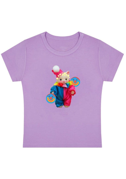 Chat Clown Y2K Baby Tee - cherrykittenChat Clown Y2K Baby Tee