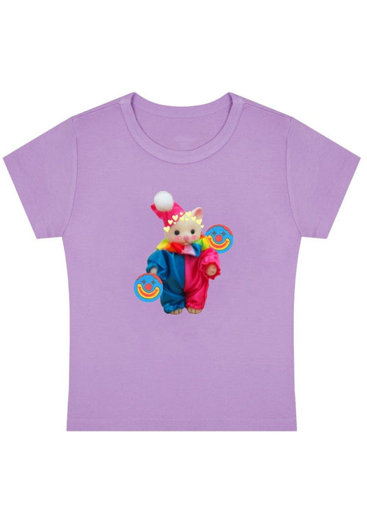 Chat Clown Y2K Baby Tee - cherrykittenChat Clown Y2K Baby Tee