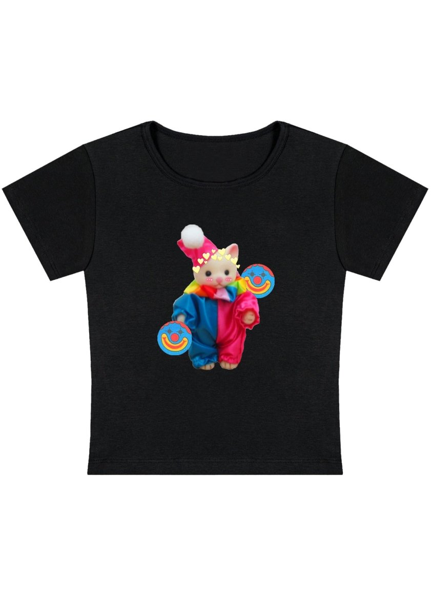 Chat Clown Y2K Baby Tee - cherrykittenChat Clown Y2K Baby Tee