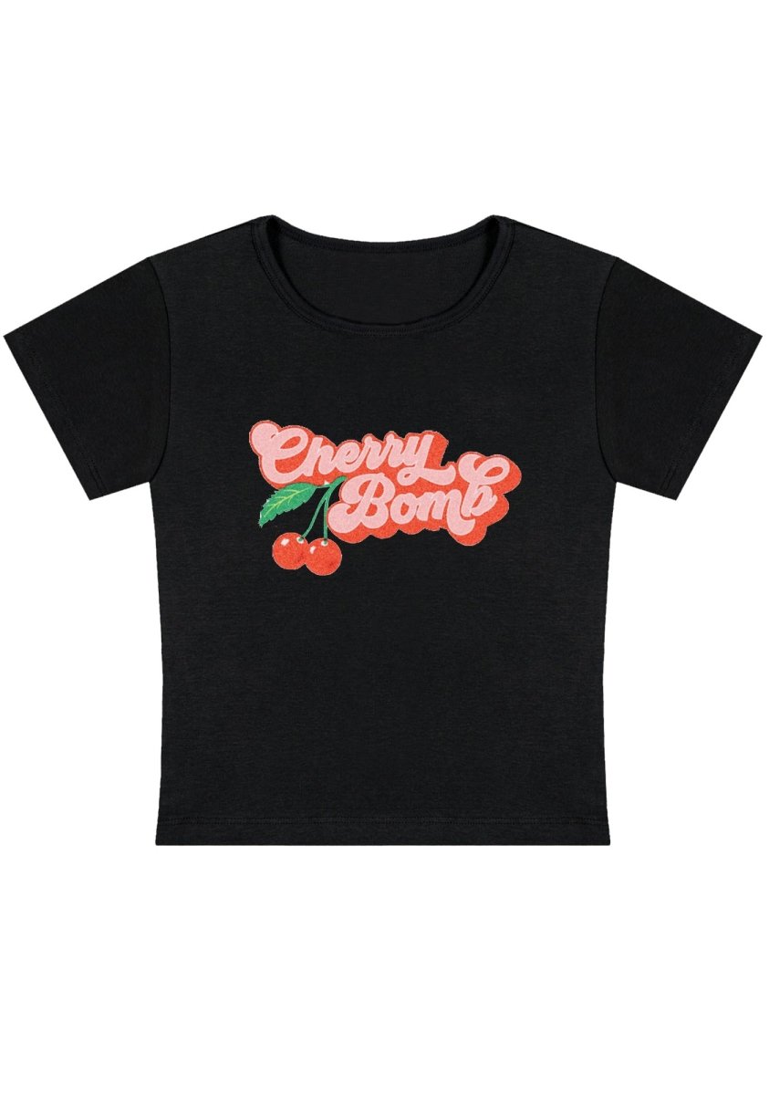Cherry Bomb Y2K Baby Tee - cherrykittenCherry Bomb Y2K Baby Tee