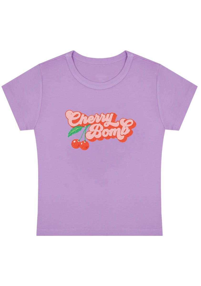 Cherry Bomb Y2K Baby Tee - cherrykittenCherry Bomb Y2K Baby Tee