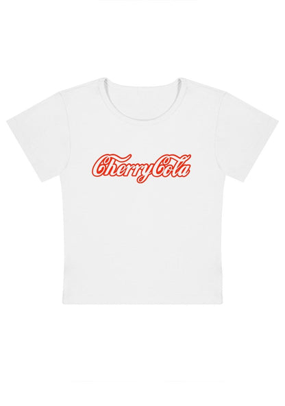 Cherry Cola Y2K Baby Tee - cherrykittenCherry Cola Y2K Baby Tee