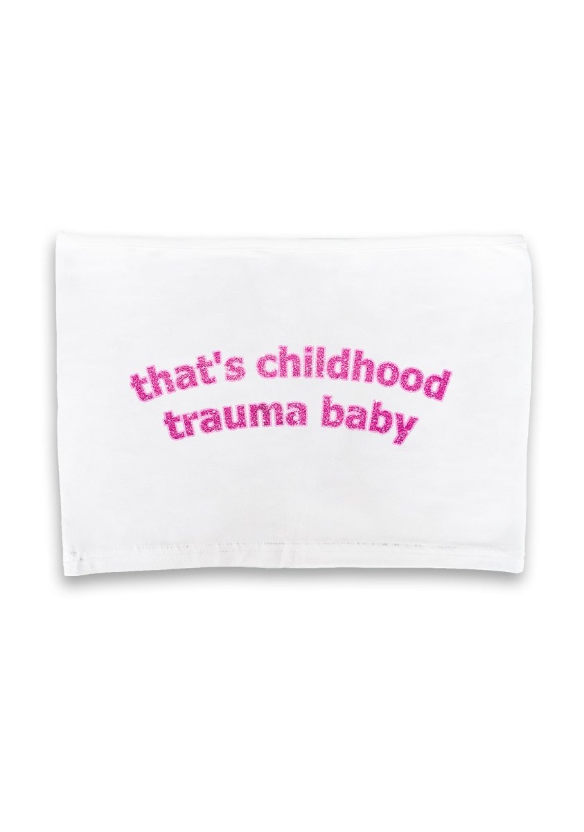 Childhood Trauma Crop Tube - cherrykittenChildhood Trauma Crop Tube