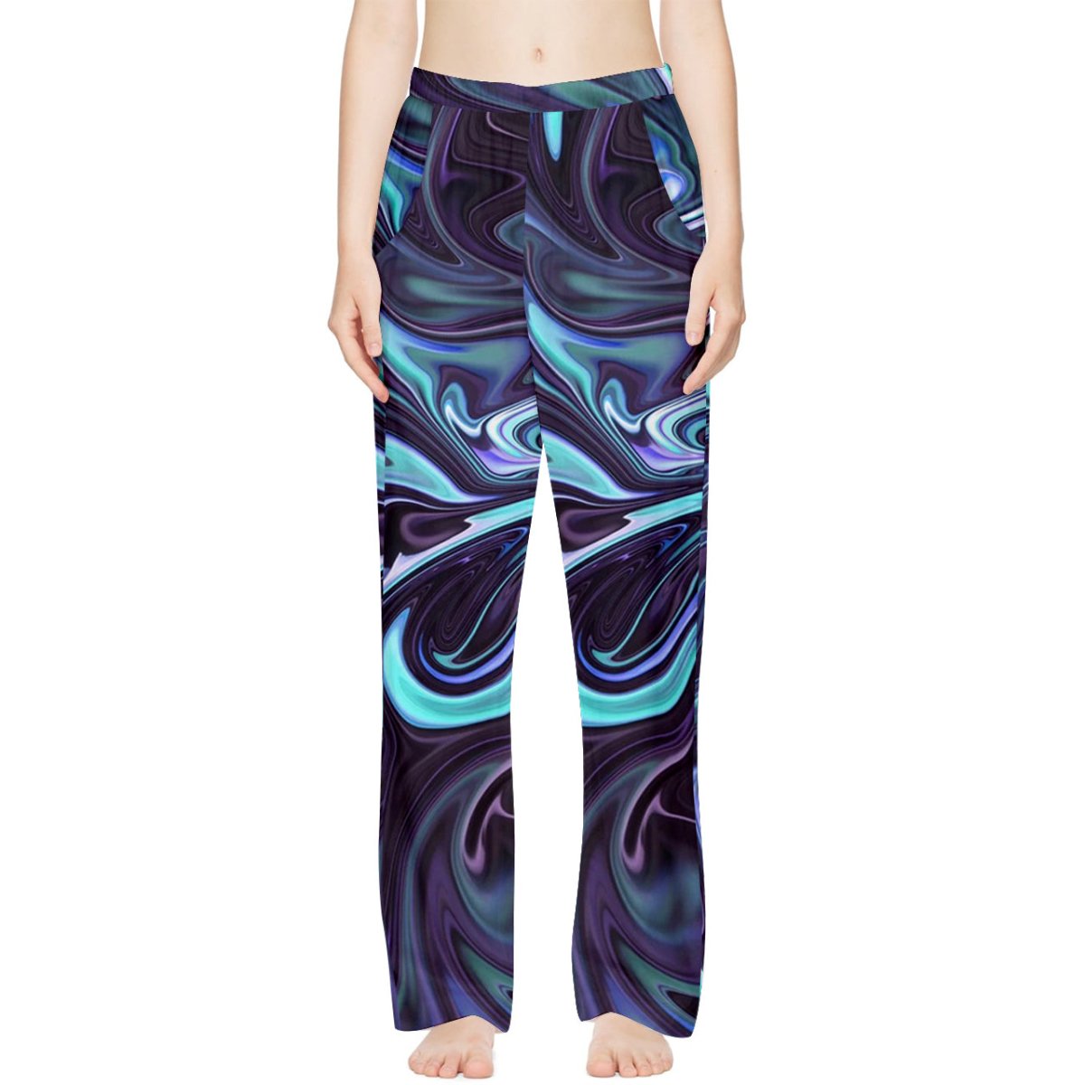 Clouds Dance Print Casual Pants - cherrykittenClouds Dance Print Casual Pants