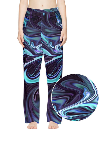 Clouds Dance Print Casual Pants - cherrykittenClouds Dance Print Casual Pants