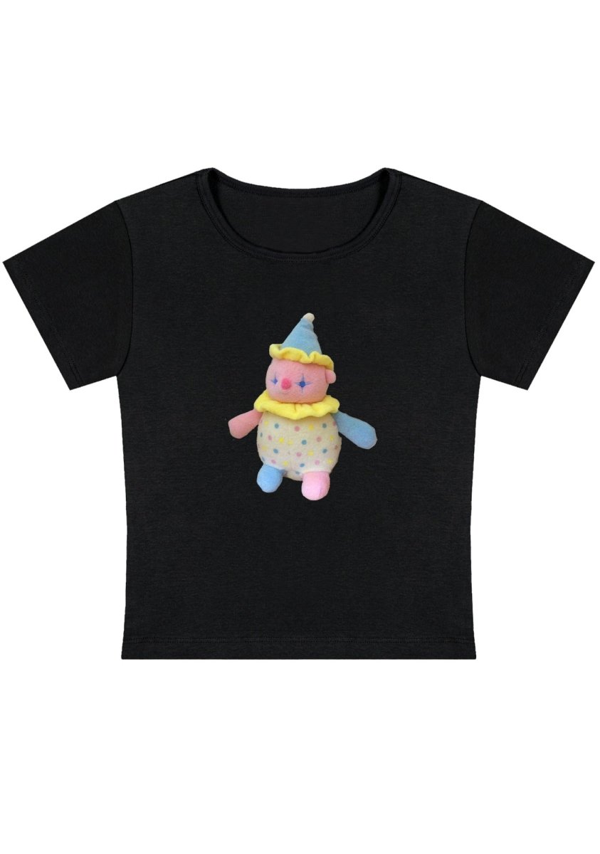 Clowncore Stuffie Y2K Baby Tee - cherrykittenClowncore Stuffie Y2K Baby Tee