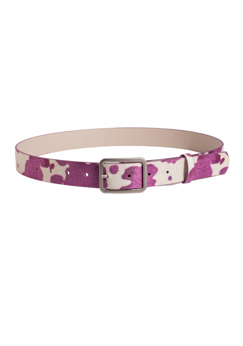 Cow Pattern PU Buckle Belt - cherrykittenCow Pattern PU Buckle Belt